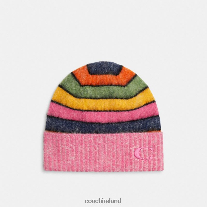 Coach Women STRIPED BEANIE Multi 80N2R2557