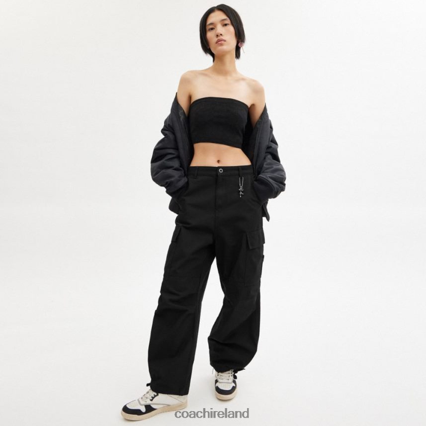 Coach Women CARGO PANTS Black 80N2R2501