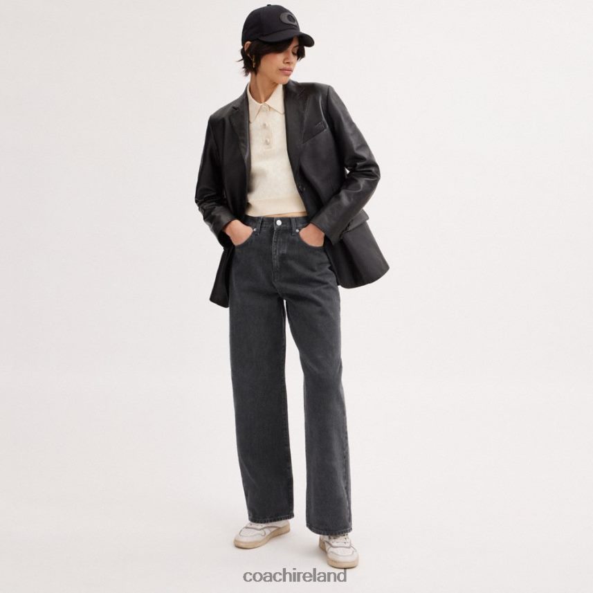 Coach Women LOOSE FIT JEANS Black 80N2R2511