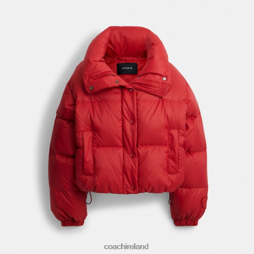 Coach Women CROPPED PUFFER Red. 80N2R2444