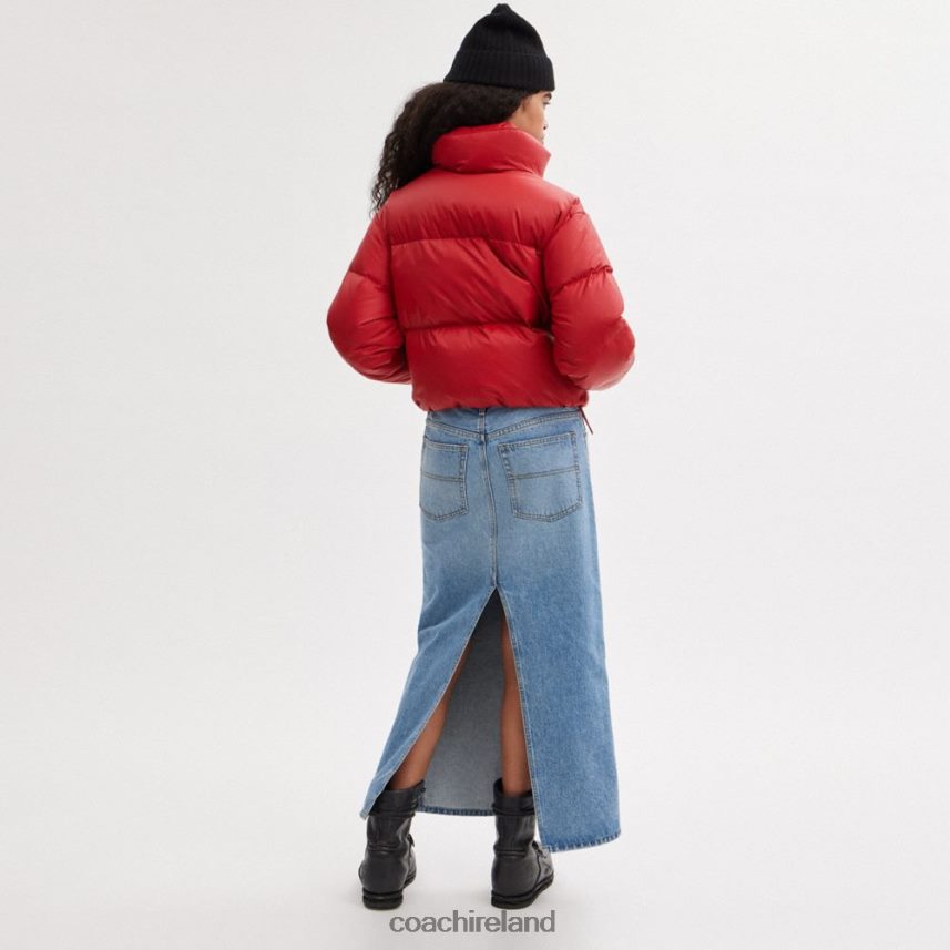 Coach Women CROPPED PUFFER Red. 80N2R2444