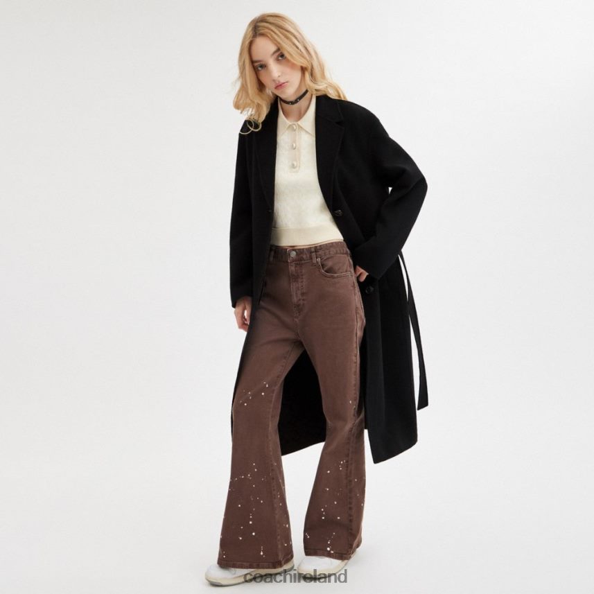 Coach Women DOUBLE FACED COAT Black 80N2R2434