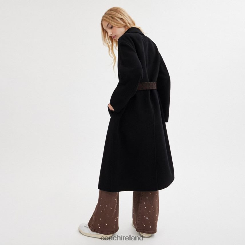 Coach Women DOUBLE FACED COAT Black 80N2R2434
