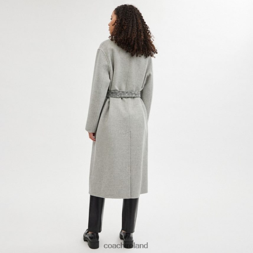 Coach Women DOUBLE FACED COAT LIGHT GREY 80N2R2438