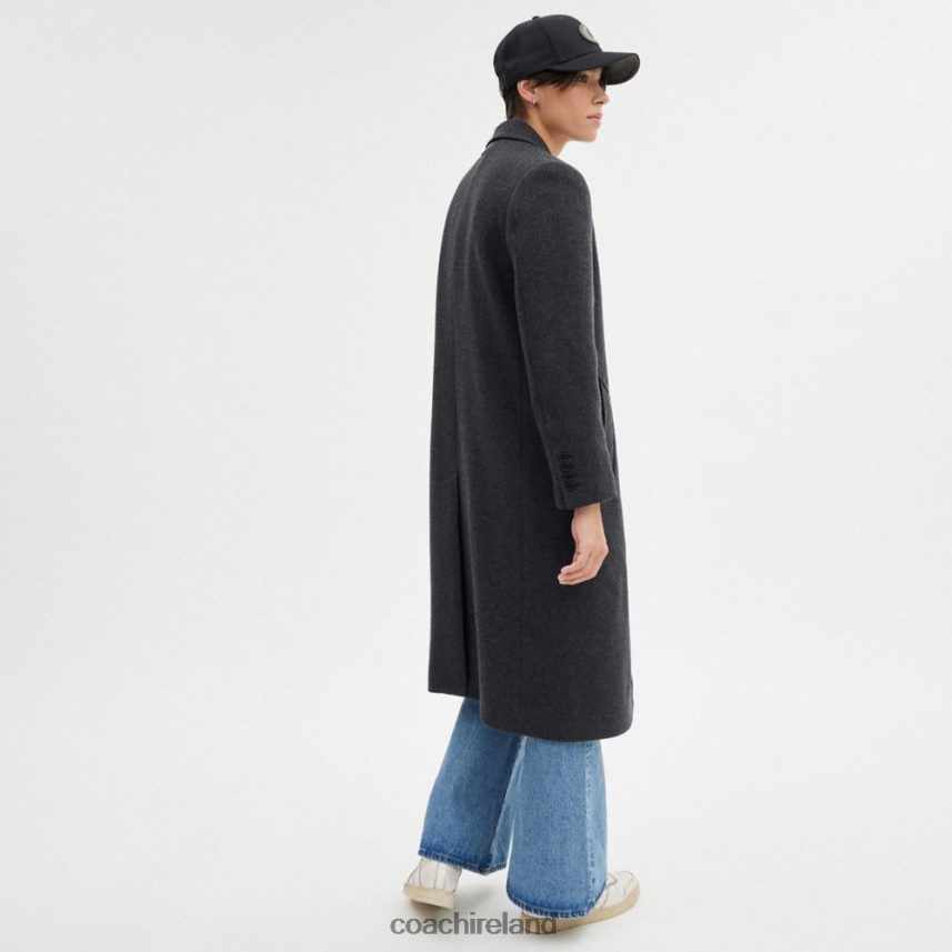 Coach Women TAILORED COAT Gray 80N2R2433