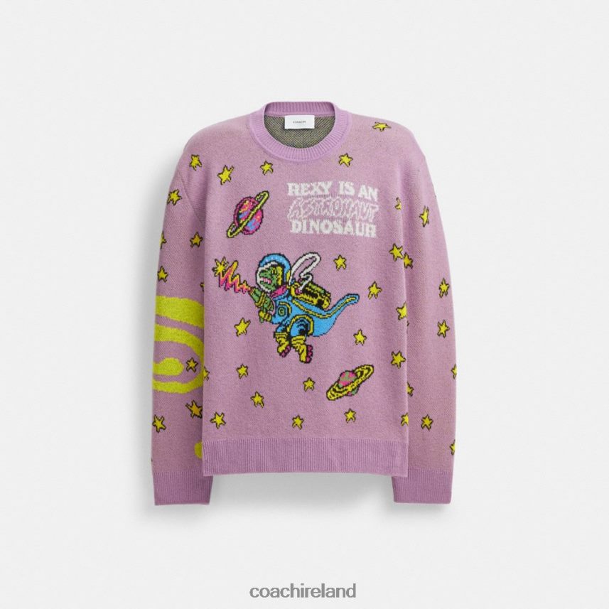 Coach Women COSMIC COACH SWEATER PURPLE MULTI 80N2R2477