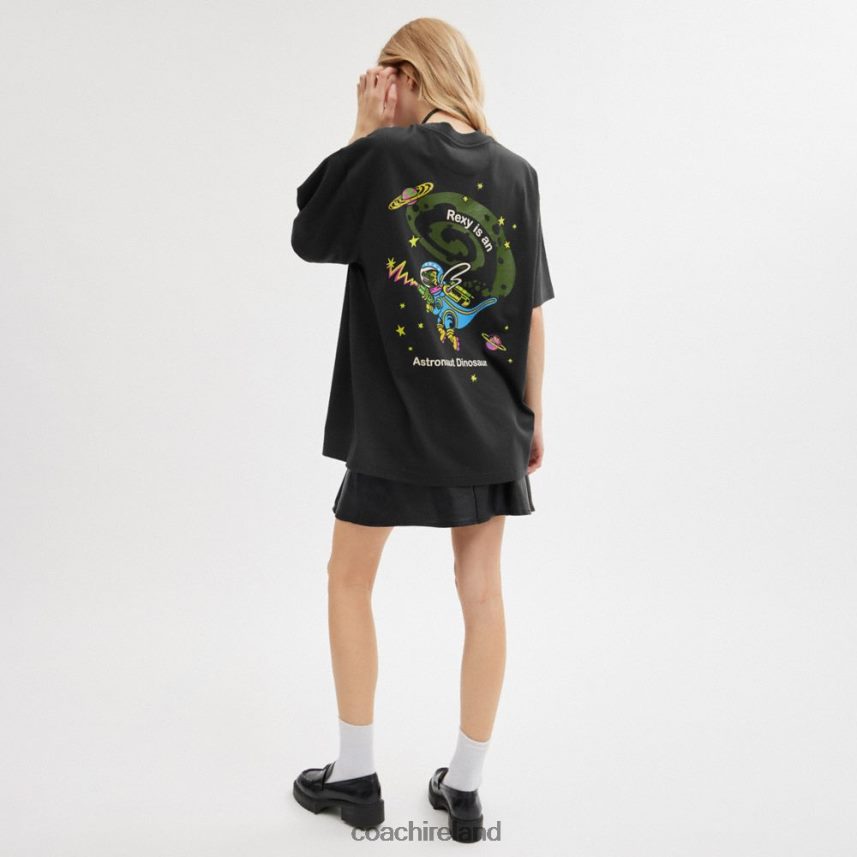 Coach Women COSMIC COACH T-SHIRT Black Multi. 80N2R2475