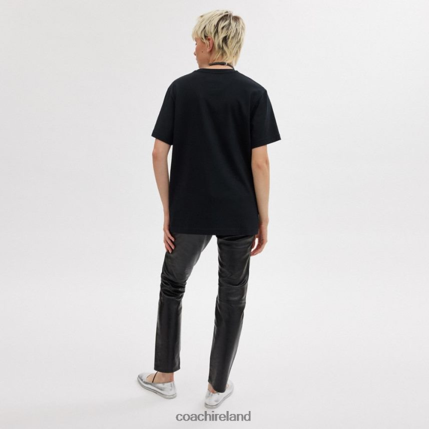 Coach Women HORSE AND CARRIAGE T-SHIRT Black 80N2R2492