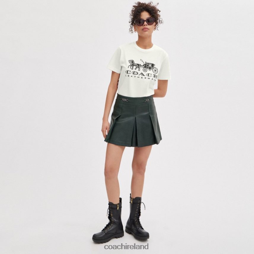 Coach Women HORSE AND CARRIAGE T-SHIRT White. 80N2R2493