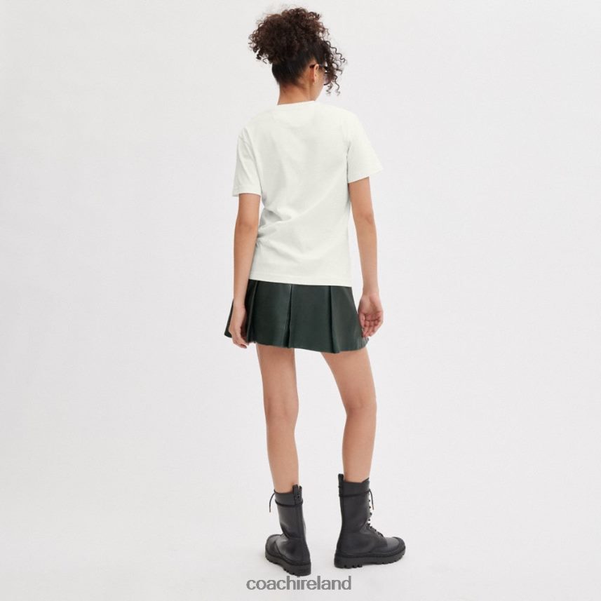 Coach Women HORSE AND CARRIAGE T-SHIRT White. 80N2R2493