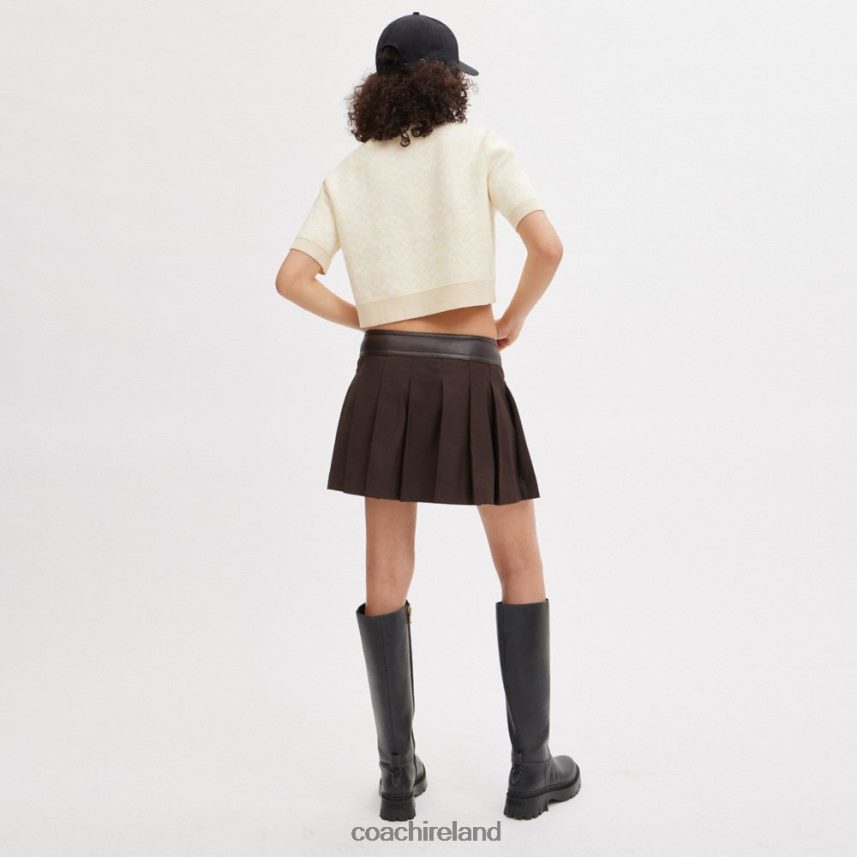 Coach Women SPORTY CROPPED POLO Cream Multi 80N2R2497