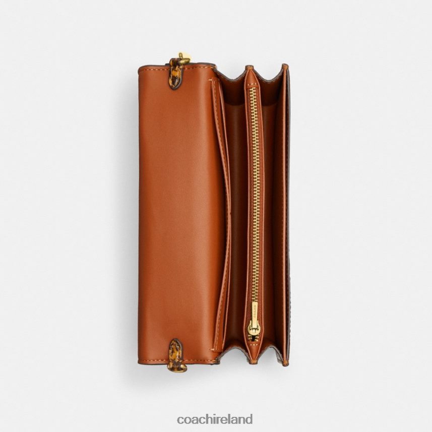 Coach Women BEA CROSSBODY IN SNAKESKIN B4/MUSTARD 80N2R2228