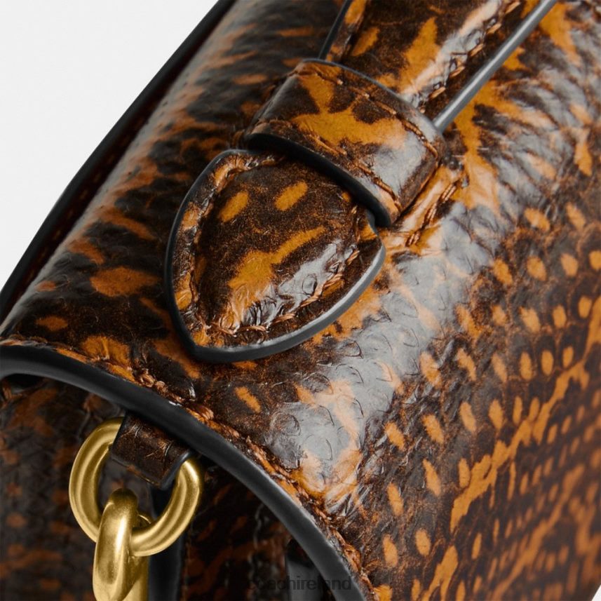 Coach Women BEA CROSSBODY IN SNAKESKIN B4/MUSTARD 80N2R2228