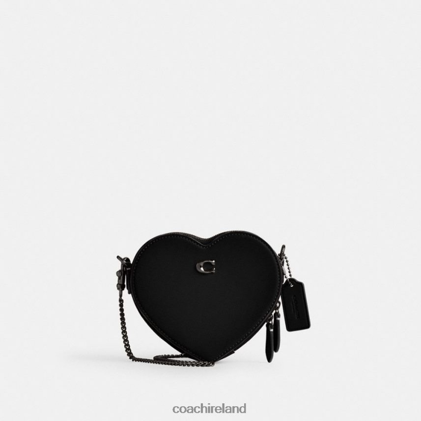 Coach Women HEART CROSSBODY 14 V5/Black 80N2R2211