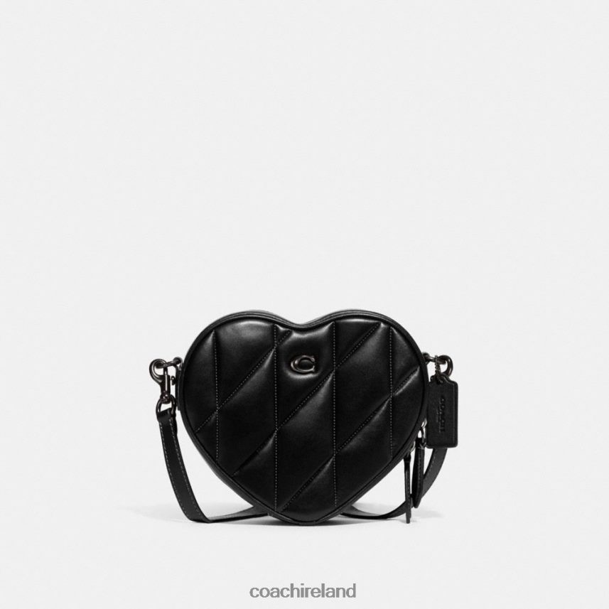 Coach Women HEART CROSSBODY WITH QUILTING V5/Black 80N2R2204