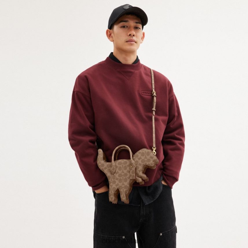 Coach Women REXY BAG IN SIGNATURE CANVAS B4/Tan Rust 80N2R2231