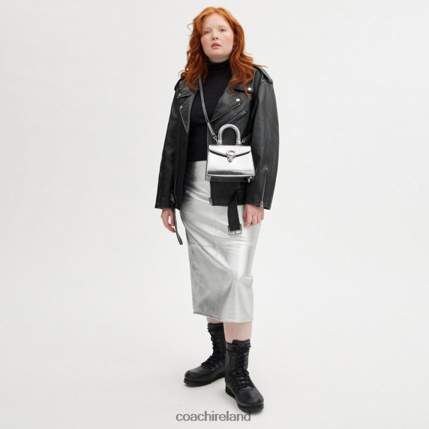 Coach Women SAMMY TOP HANDLE 21 IN SILVER METALLIC LH/Silver 80N2R2230