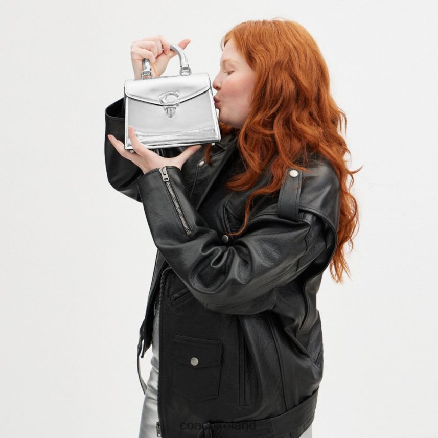 Coach Women SAMMY TOP HANDLE 21 IN SILVER METALLIC LH/Silver 80N2R2230