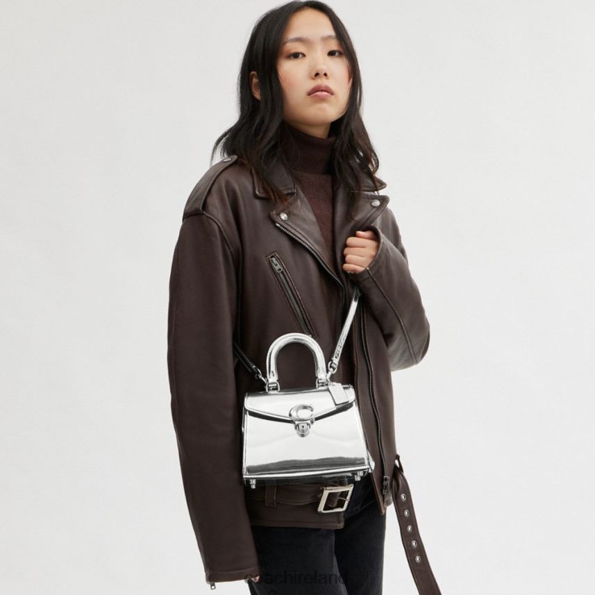 Coach Women SAMMY TOP HANDLE 21 IN SILVER METALLIC LH/Silver 80N2R2230