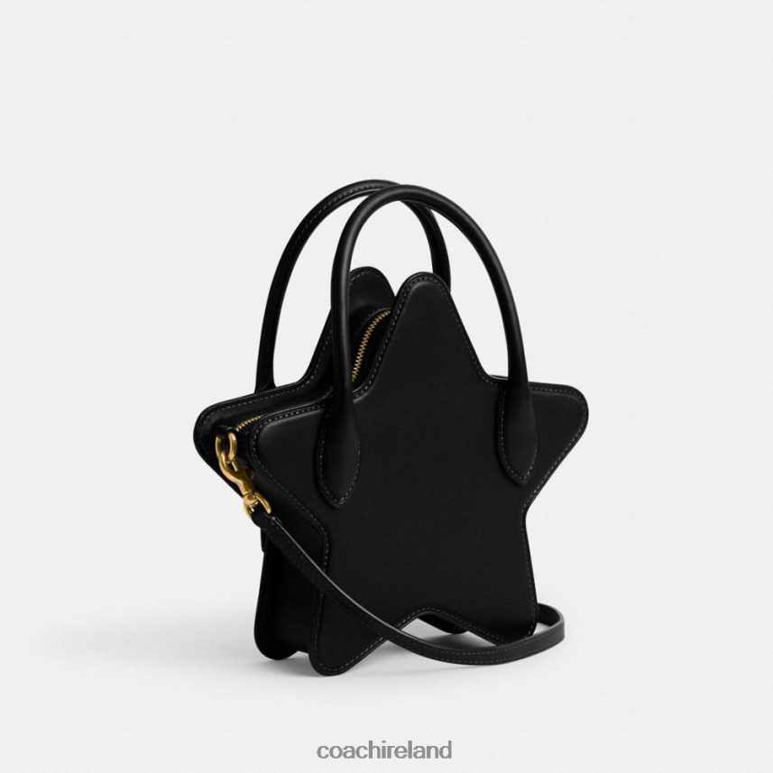 Coach Women STAR BAG IN REGENERATIVE LEATHER B4/BLACK 80N2R2208