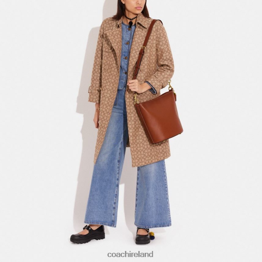 Coach Women DAKOTA BUCKET BAG B4/1941 Saddle 80N2R222