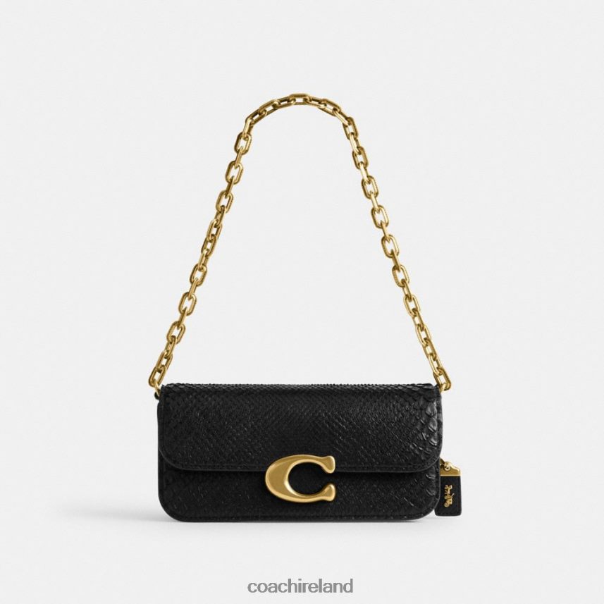 Coach Women IDOL BAG 23 IN PYTHON B4/BLACK 80N2R243