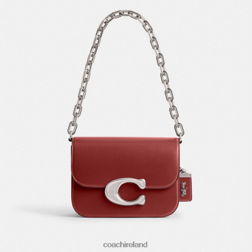 Coach Women IDOL BAG LH/Enamel Red 80N2R251
