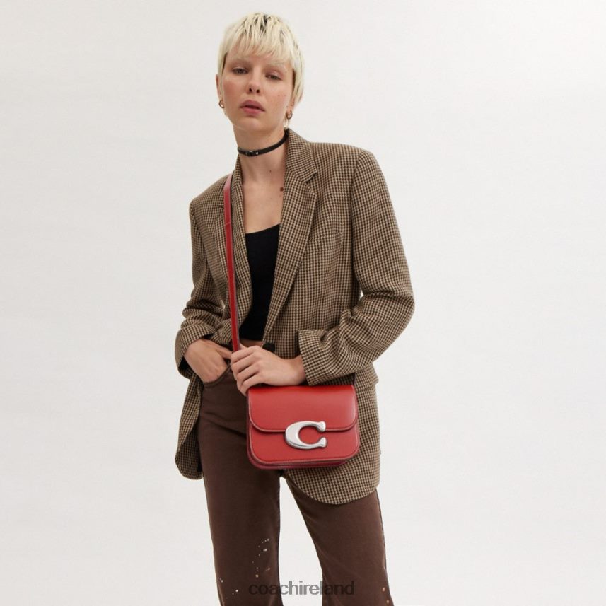 Coach Women IDOL BAG LH/Enamel Red 80N2R251