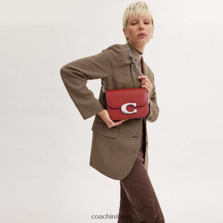 Coach Women IDOL BAG LH/Enamel Red 80N2R251