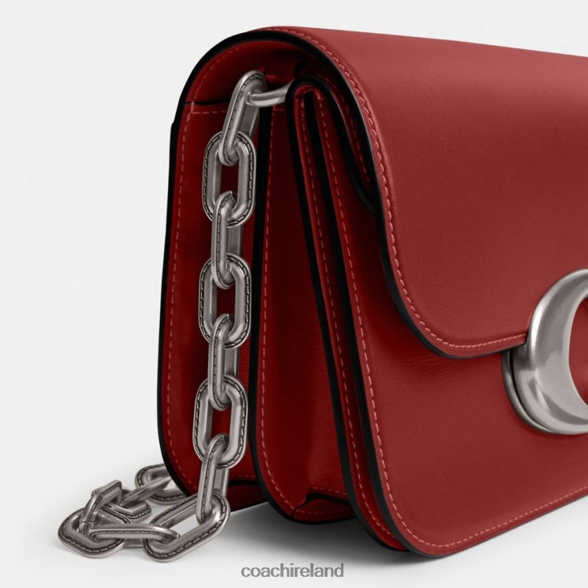 Coach Women IDOL BAG LH/Enamel Red 80N2R251