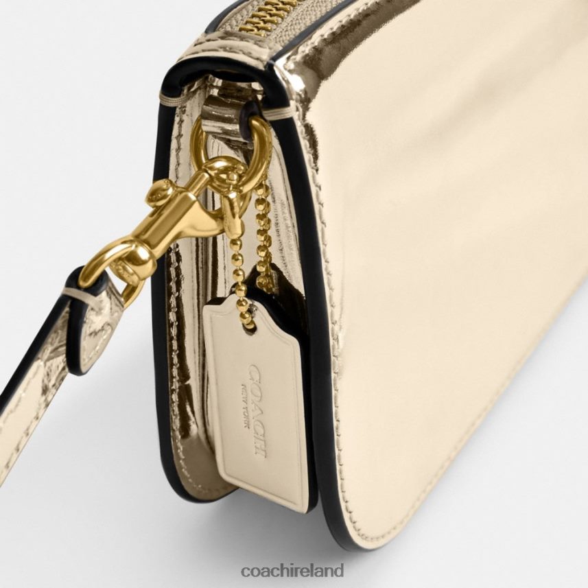 Coach Women PENN SHOULDER BAG IN SILVER METALLIC B4/Gold 80N2R268