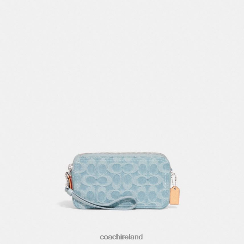 Coach Women KIRA CROSSBODY IN SIGNATURE DENIM LH/Pale Blue 80N2R2312