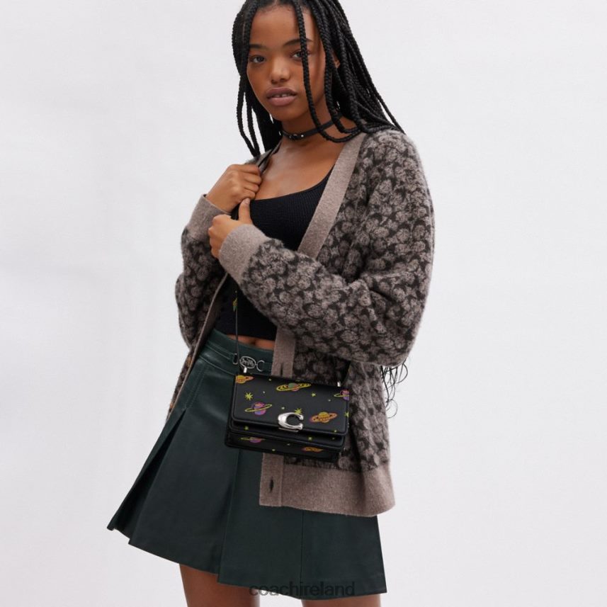 Coach Women COSMIC COACH BANDIT CROSSBODY WITH PLANET PRINT LH/Black Multi 80N2R2187