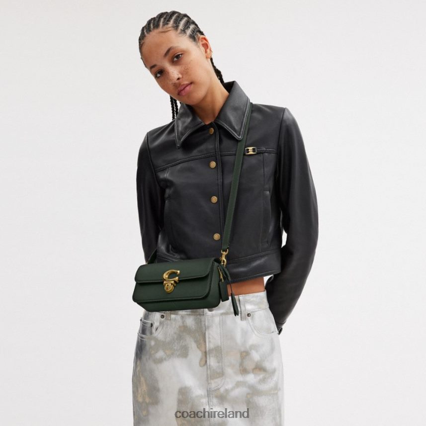 Coach Women STUDIO BAGUETTE BAG B4/Amazon Green 80N2R2189