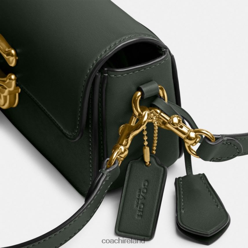 Coach Women STUDIO BAGUETTE BAG B4/Amazon Green 80N2R2189