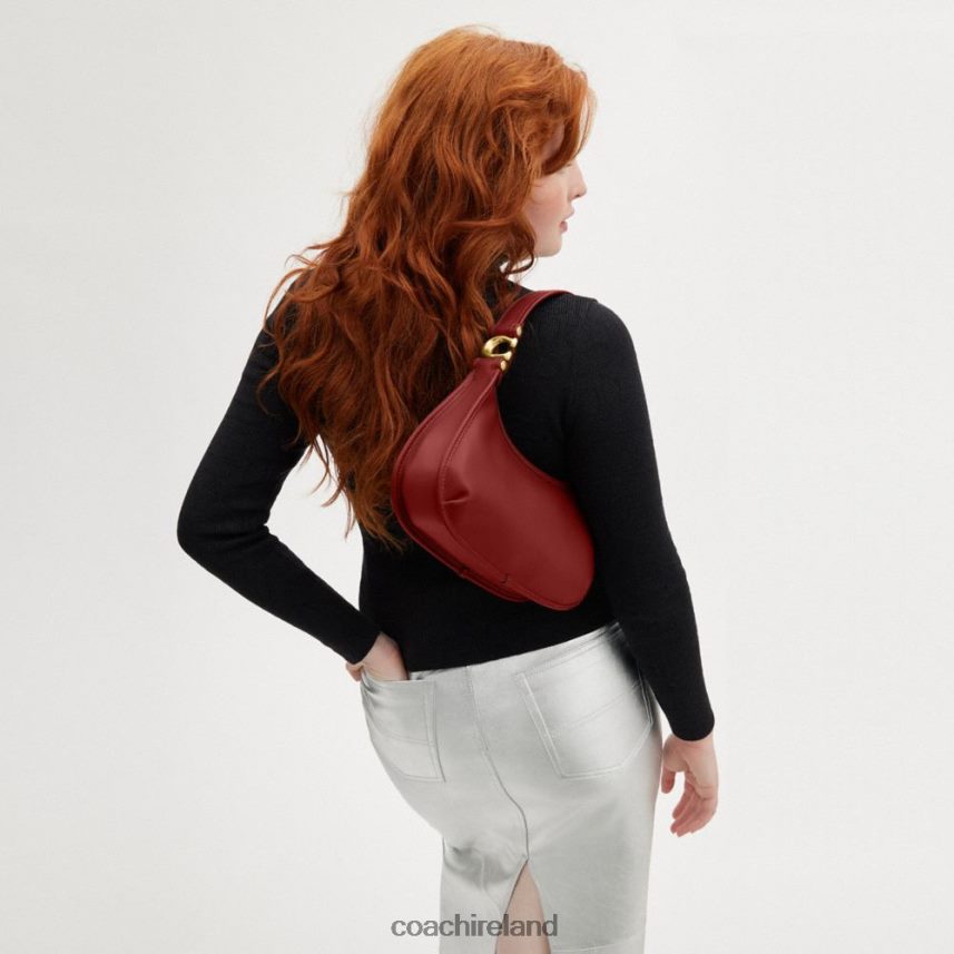 Coach Women EVE SHOULDER BAG B4/Enamel Red 80N2R2280