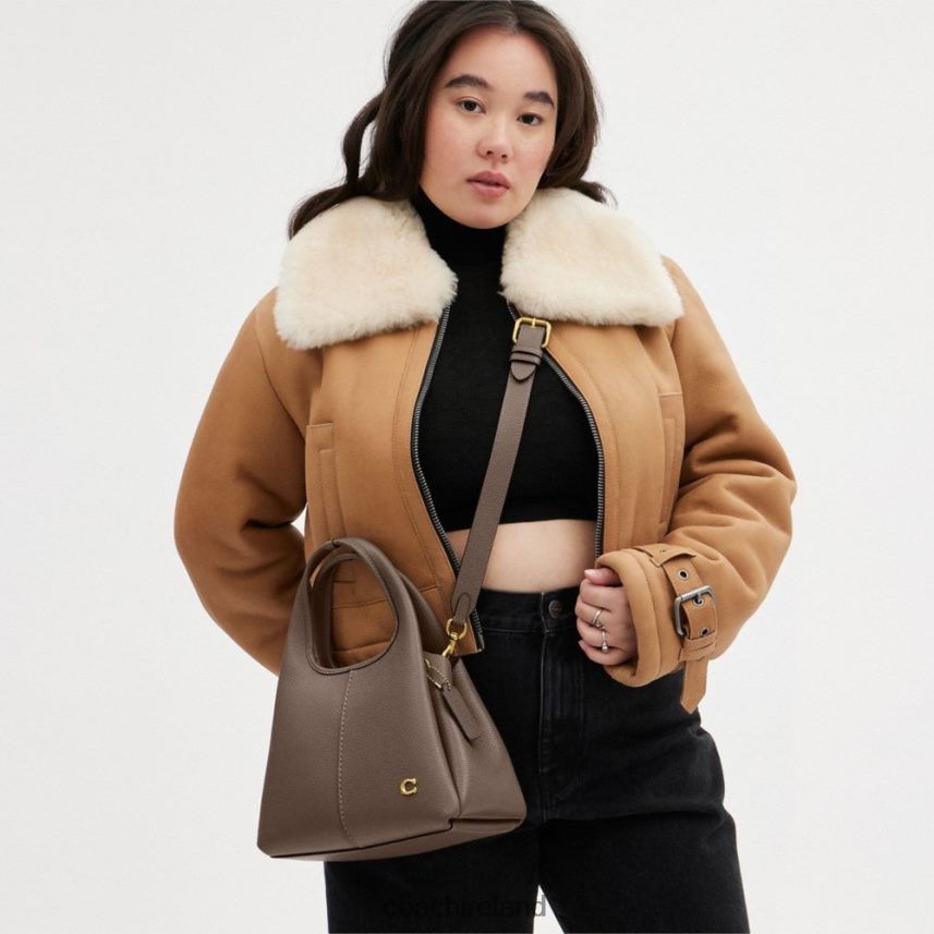 Coach Women LANA SHOULDER BAG 23 B4/DARK STONE 80N2R2278