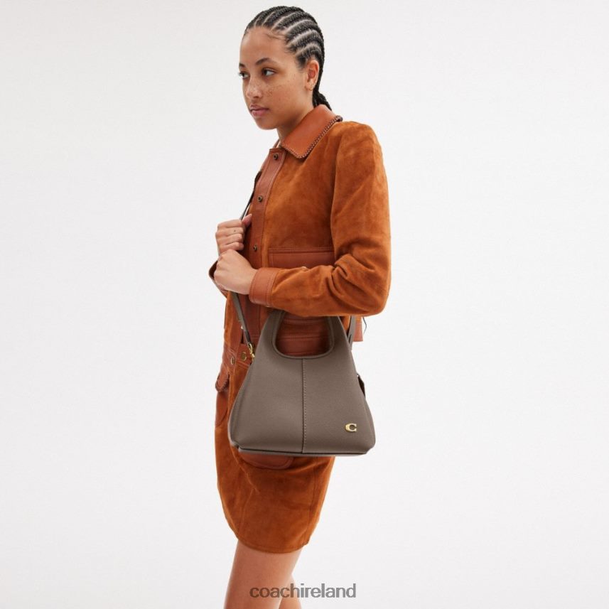 Coach Women LANA SHOULDER BAG 23 B4/DARK STONE 80N2R2278