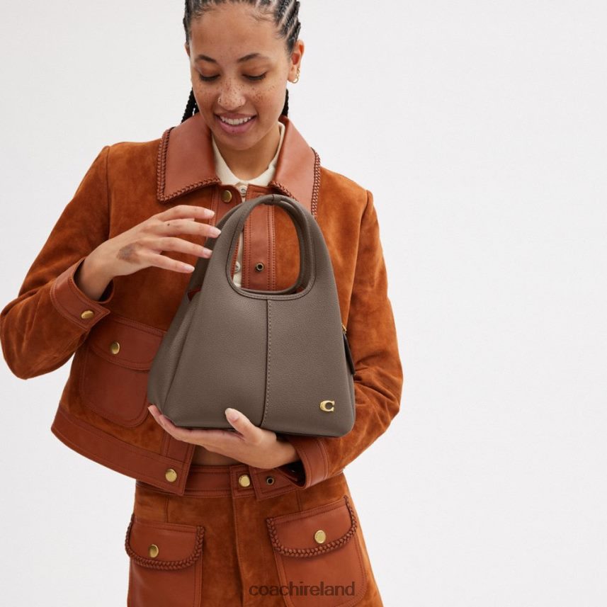 Coach Women LANA SHOULDER BAG 23 B4/DARK STONE 80N2R2278