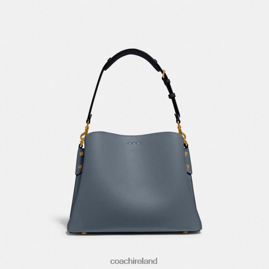 Coach Women WILLOW SHOULDER BAG IN COLORBLOCK B4/DENIM 80N2R2265