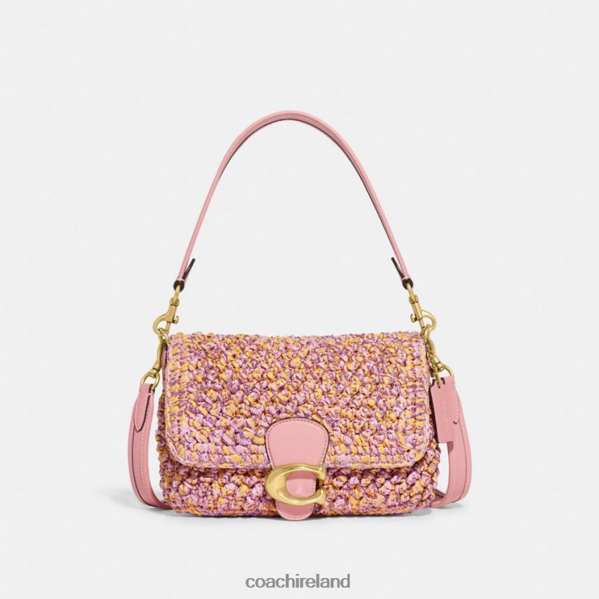 Coach Women SOFT TABBY SHOULDER BAG B4/Pink/Orange 80N2R2134