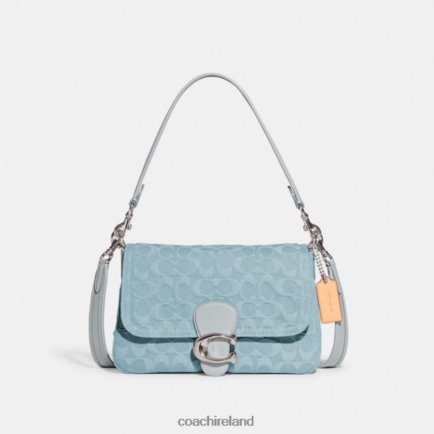 Coach Women SOFT TABBY SHOULDER BAG IN SIGNATURE DENIM LH/Pale Blue 80N2R2153