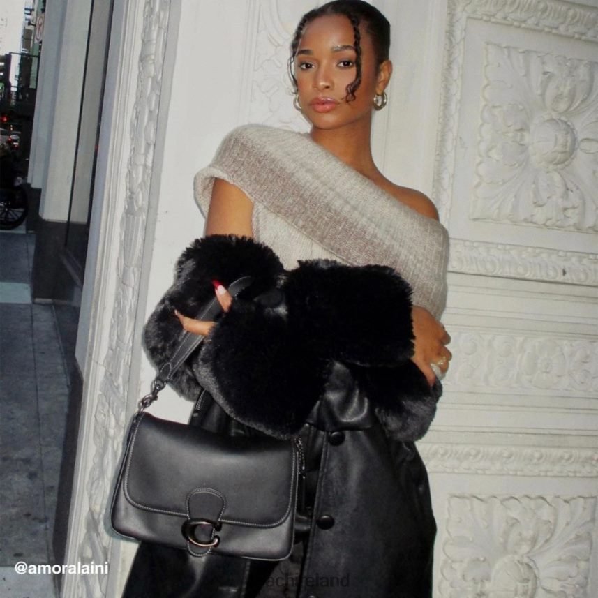 Coach Women SOFT TABBY SHOULDER BAG V5/Black 80N2R2103