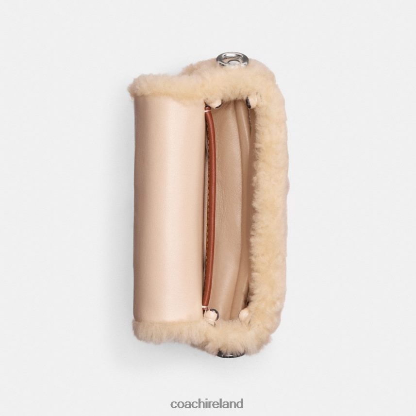 Coach Women TABBY 12 IN SHEARLING LH/Cream 80N2R297