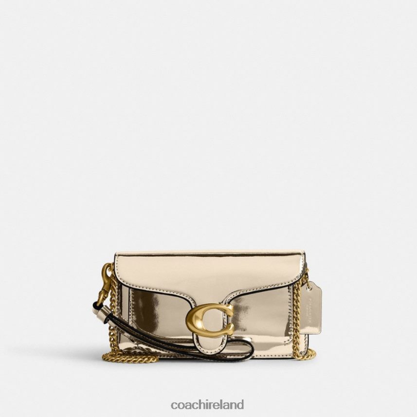 Coach Women TABBY CROSSBODY IN SILVER METALLIC B4/Gold 80N2R2111