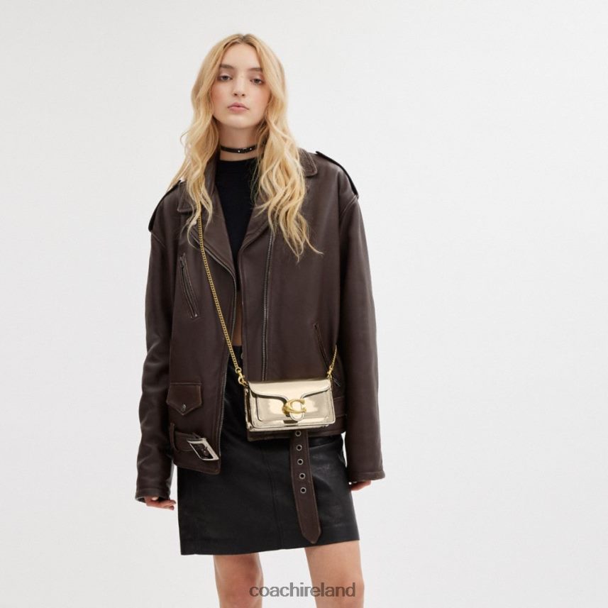 Coach Women TABBY CROSSBODY IN SILVER METALLIC B4/Gold 80N2R2111