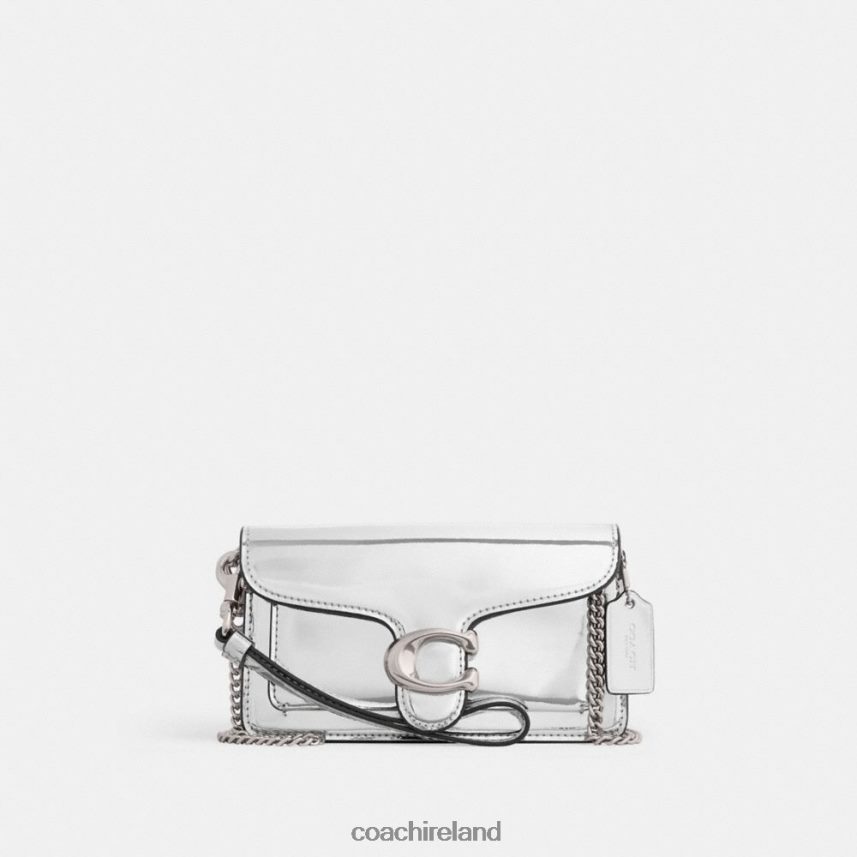Coach Women TABBY CROSSBODY IN SILVER METALLIC LH/Silver 80N2R2148