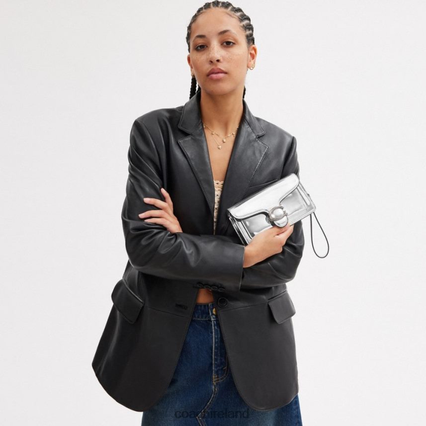 Coach Women TABBY CROSSBODY IN SILVER METALLIC LH/Silver 80N2R2148