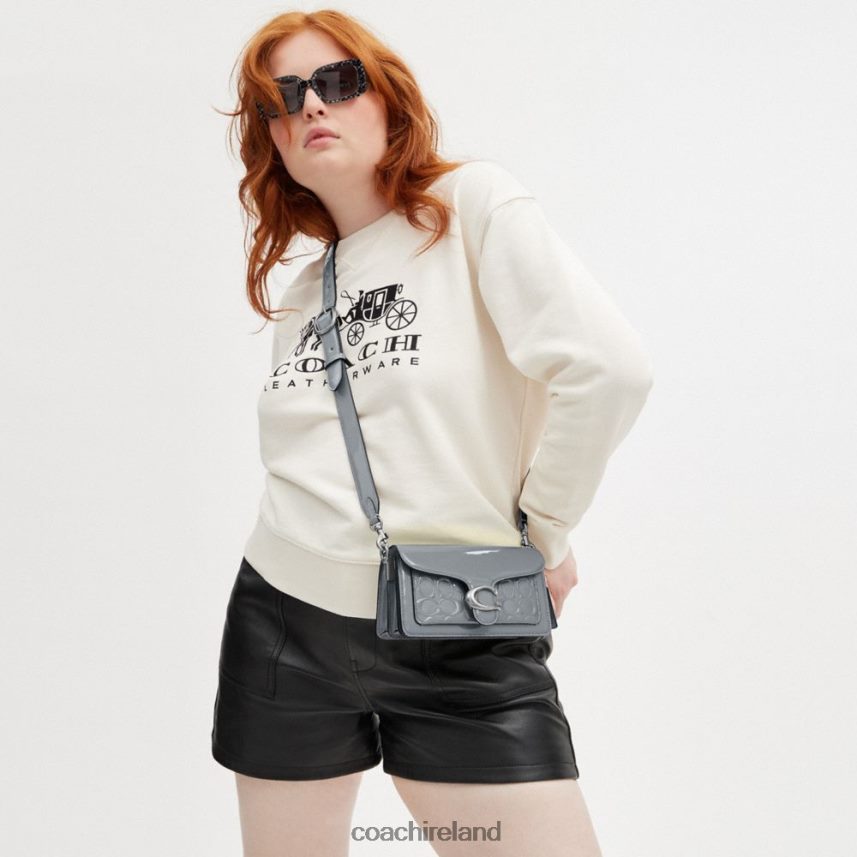 Coach Women TABBY SHOULDER BAG 20 IN SIGNATURE LEATHER LH/Grey Blue 80N2R2105