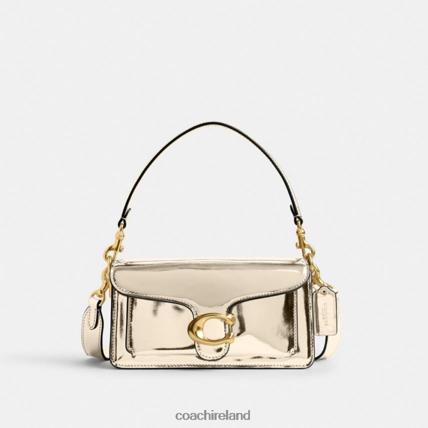 Coach Women TABBY SHOULDER BAG 20 IN SILVER METALLIC B4/Gold 80N2R2108